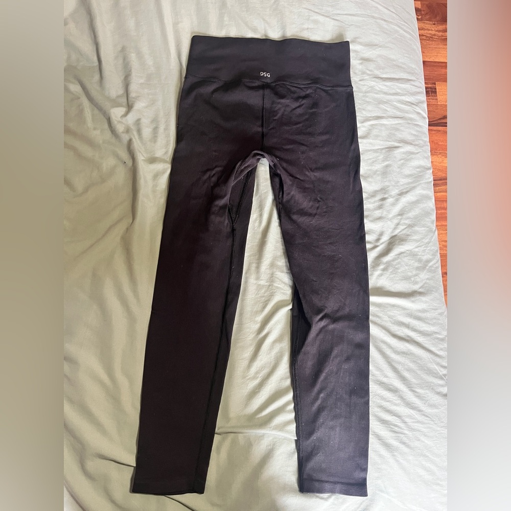 DSG Black Activewear Ribbed Leggings - Picture 2 of 5